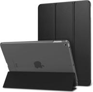 moko case for 2018/2017 ipad 9.7 6th/5th generation - slim, lightweight smart shell stand cover with translucent frosted back protector - compatible with apple ipad 9.7 inch 2018/2017, black (auto wake/sleep) логотип