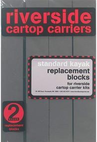 img 1 attached to 068022 Riverside12 Standard Kayak Replacement Blocks/Pair in Black - Enhanced SEO