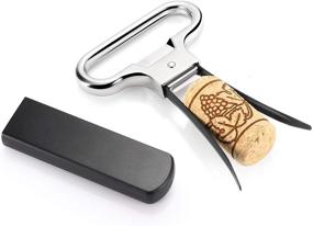 img 1 attached to 🍷 Effortless Wine Opening with Ah-So Corkscrew: Two-Prong Cork Puller and Bottle Opener