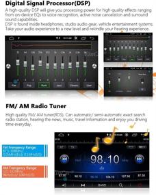 img 2 attached to 🚗 Bluetooth Carplay Android 10.0 Сенсорный экран двойного DIN автомагнитола с поддержкой Carplay Android Auto, 7-дюймовая система GPS-навигации для автомобиля, WiFi, Mirror Link, USB, SD и микрофоном