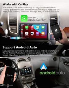 img 3 attached to 🚗 Bluetooth Carplay Android 10.0 Сенсорный экран двойного DIN автомагнитола с поддержкой Carplay Android Auto, 7-дюймовая система GPS-навигации для автомобиля, WiFi, Mirror Link, USB, SD и микрофоном