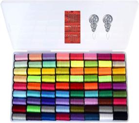 img 4 attached to 🧵 LE PAON Polyester Hand Sewing Thread Set - 72 Assorted Colors Spools with Free Sewing Needles and Needle Threaders - Ideal for Everyday Sewing and Crafting