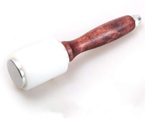 img 4 attached to Профессиональный деревянный молоток Gaosi Tools для рукоделия,
новый молоток для резьбы по коже - коричневое дерево и белый.