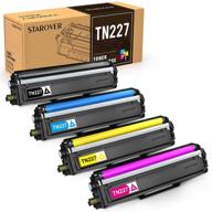 starover brother compatible toner-cartridge set (4-pack) for hl-l3210cw, hl-l3290cdw, hl-l3230cdw, hl-l3270cd, mfc-l3710cw, mfc-l3750cdw, mfc-l3770cdw printers | replacement for tn227 tn-227 tn-227bk tn223 tn223bk. logo