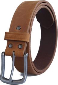 img 3 attached to 🔴 Reddish Jeereal Genuine Leather Belts - 1½ inch