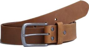 img 1 attached to 🔴 Reddish Jeereal Genuine Leather Belts - 1½ inch