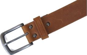 img 2 attached to 🔴 Reddish Jeereal Genuine Leather Belts - 1½ inch