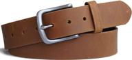 🔴 reddish jeereal genuine leather belts - 1½ inch logo