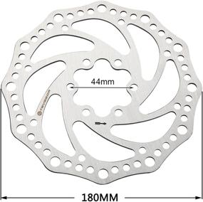 img 1 attached to 🚴 Teyssor 140mm 160mm 180mm 203mm Disc Brake Rotor with 6 Bolts | Ideal for Road Bike, Mountain Bike, BMX, MTB