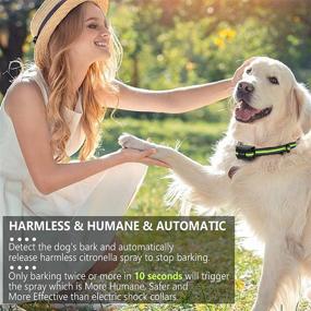 img 3 attached to 🐶 Safer Rechargeable Citronella Dog Bark Collar: Waterproof Citronella Spray Training Collar for L/M/S Dogs, No Shock, Humane Anti-Barking Solution