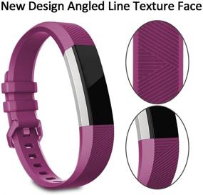 img 3 attached to Fitbit Alta/Alta HR Replacement Bands: Watch Style Silicone Wristbands for Men and Women