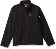 ariat vernon softshell jacket black logo