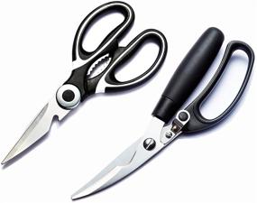 img 4 attached to TOOAVIL Stainless Kitchen Scissors Multi Function