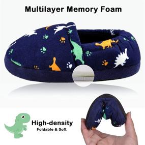 img 1 attached to FUPPIA Kids Slippers for Boys Toddler Anti-slip Halloween House Shoes, Cozy Memory Foam Indoor Outdoor Footwear