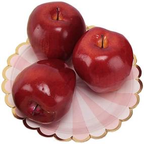 img 1 attached to 🍎 BcPowr 12PCS Fake Fruit Apples - Lifelike Simulation Red Apples for Home Decor & Still Life Paintings