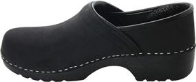 img 2 attached to 👞 Stylish and Comfortable Bjork Swedish Black Smooth Leather Men's Shoes: Mules & Clogs