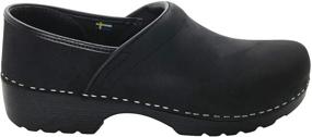 img 3 attached to 👞 Stylish and Comfortable Bjork Swedish Black Smooth Leather Men's Shoes: Mules & Clogs