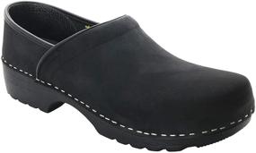 img 4 attached to 👞 Stylish and Comfortable Bjork Swedish Black Smooth Leather Men's Shoes: Mules & Clogs