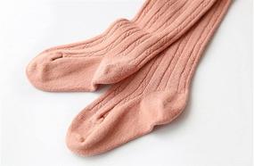 img 1 attached to Monvecle Cotton Stockings Stretch Footed Girls' Clothing for Socks & Tights