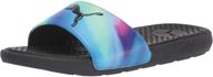 👟 puma women's slide sandal black rose: athletic women's shoes with style logo