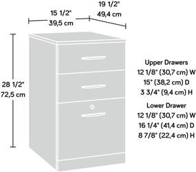 img 1 attached to Sauder Via Pedestal, Classic Cherry Finish, Dimensions: 15.55 x 19.45 x 28.54 inches