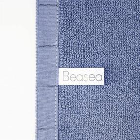 img 1 attached to 🧺 Beasea Blue Kitchen Towels - 6pcs, 100% Cotton, 13 x 30 Inch Plaid Dish Towels, Soft and Absorbent Cleaning Cloths for Cooking and Household Cleaning