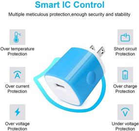 img 3 attached to ⚡ Блок зарядки USB быстрой зарядки и кабель для Moto G Stylus 2021, OnePlus, Pixel, Samsung Galaxy Note и серии S (S8, S9, S10e, S21 Ultra 5G)