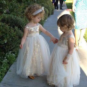 img 2 attached to 🧜 Mesmerizing Mermaidtalee Sequin Dresses for Flower Girls in Size 10: Dazzling Girls' Clothing Collection