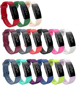 img 4 attached to Aczer-Y Fitbit Inspire 2 Replacement Band - 15 Color Classic TPU Watch Band with Stainless Buckle for Inspire, Inspire HR, Ace 2 - Sport Accessories Watchbands