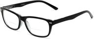 emery bifocal reading glasses - plastic rectangle style for men and women from readers.com logo