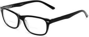 img 4 attached to Emery Bifocal Reading Glasses - Plastic Rectangle Style for Men and Women from Readers.com