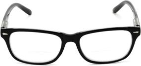 img 3 attached to Emery Bifocal Reading Glasses - Plastic Rectangle Style for Men and Women from Readers.com