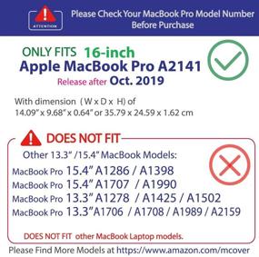 img 1 attached to MCover Hard Shell Case For Late-2019 16-Inch Model A2141 MacBook Pro (With 16&#34