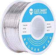 sainsmart 0.6mm electrical solder wire 63/37 tin/lead sn63pb37 with rosin core flux (100g/0.22lbs) logo