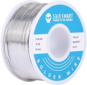 img 4 attached to SainSmart 0.6mm Electrical Solder Wire 63/37 Tin/Lead Sn63Pb37 with Rosin Core Flux (100g/0.22lbs)