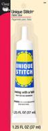 🧵 dritz 398 unique stitch stitchless sewing liquid adhesive - clear, 1.25 oz: reliable solution for seamless sewing! logo