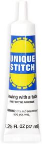 img 2 attached to 🧵 Dritz 398 Unique Stitch Stitchless Sewing Liquid Adhesive - Clear, 1.25 oz: Reliable Solution for Seamless Sewing!