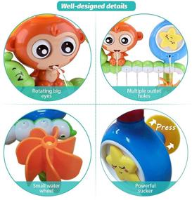 img 1 attached to 🛁 GOODLOGO Bath Toys for Toddlers Kids Babies 1 2 3 Year Old Boys Girls Bathtub Toy with 2 Toy Cups Strong Suction Cups Ideas Color Box" - "GOODLOGO Bath Toys for Toddlers Kids Babies 1-3 Year Old Boys Girls | Bathtub Toy with 2 Toy Cups & Strong Suction Cups | Fun & Colorful Box