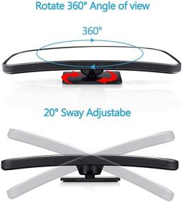 img 3 attached to 🔎 360° Adjustable Ultra Safety Stick-On Mirror Kit for Blind Spot - TRUE LINE Automotive