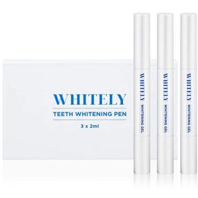 img 4 attached to WHITELY Premium Teeth Whitening Pen - 3 Pack, 35% Carbamide Peroxide Gel, 30+ Uses, No Sensitivity, Painless, Effective, Easy to Use, Travel-Friendly, Natural Mint Flavor - Boost Your Smile
