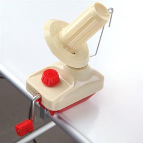 img 2 attached to 🧶 Pedkit Bobbin Winder Yarn and Umbrella Swift String Ball Winder - Manual Wool Winder Holder for Clothing, Fiber Crafting, Home, Office, Art - Hand-Operated