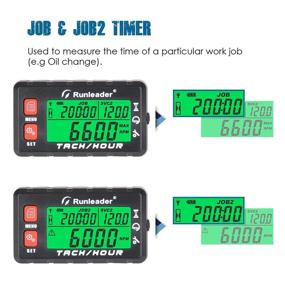 img 1 attached to 🔍 Accurate Tracking and Monitoring with Runleader Hour Meter Tachometer Interior Accessories