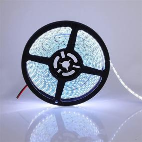 img 2 attached to 💧 Waterproof 16.4FT Daylight White LED Light Strip - Decorative Tape for Bedroom, Boat, Car, Christmas Parties - 600 LEDs - SUPERNIGHT