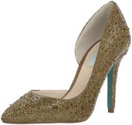 betsey johnson women's sb-hazil pump in stunning blue logo