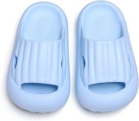 img 1 attached to 👶 GREMBEB Toddler Slippers: Ultimate Non-Slip Sandals for Boys - Anti-Collision Protection