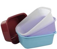 set of 4 saedy 14 qt plastic dish pans logo