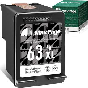 img 4 attached to MaxPage Remanufactured Replacement 63XL Black