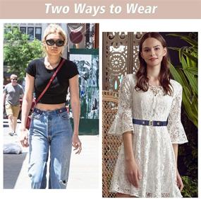 img 1 attached to 👗 Elevate Your Style with Buckle Stretch Women Elastic Waist Women's Belts