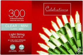 img 1 attached to 🎉 Celebrations Mini Light Set - 300 Clear Bulbs, 31-Feet Length - Perfect for Holidays