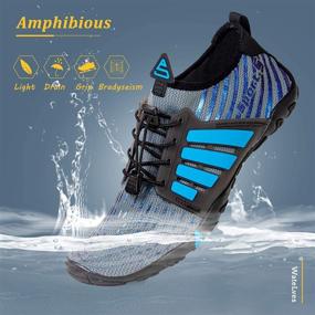 img 3 attached to Water Womens Quick Dry Aerobics L Blue Women's Shoes